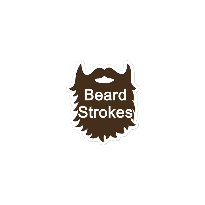 Brown Beard Strokes Magnet product image (1)