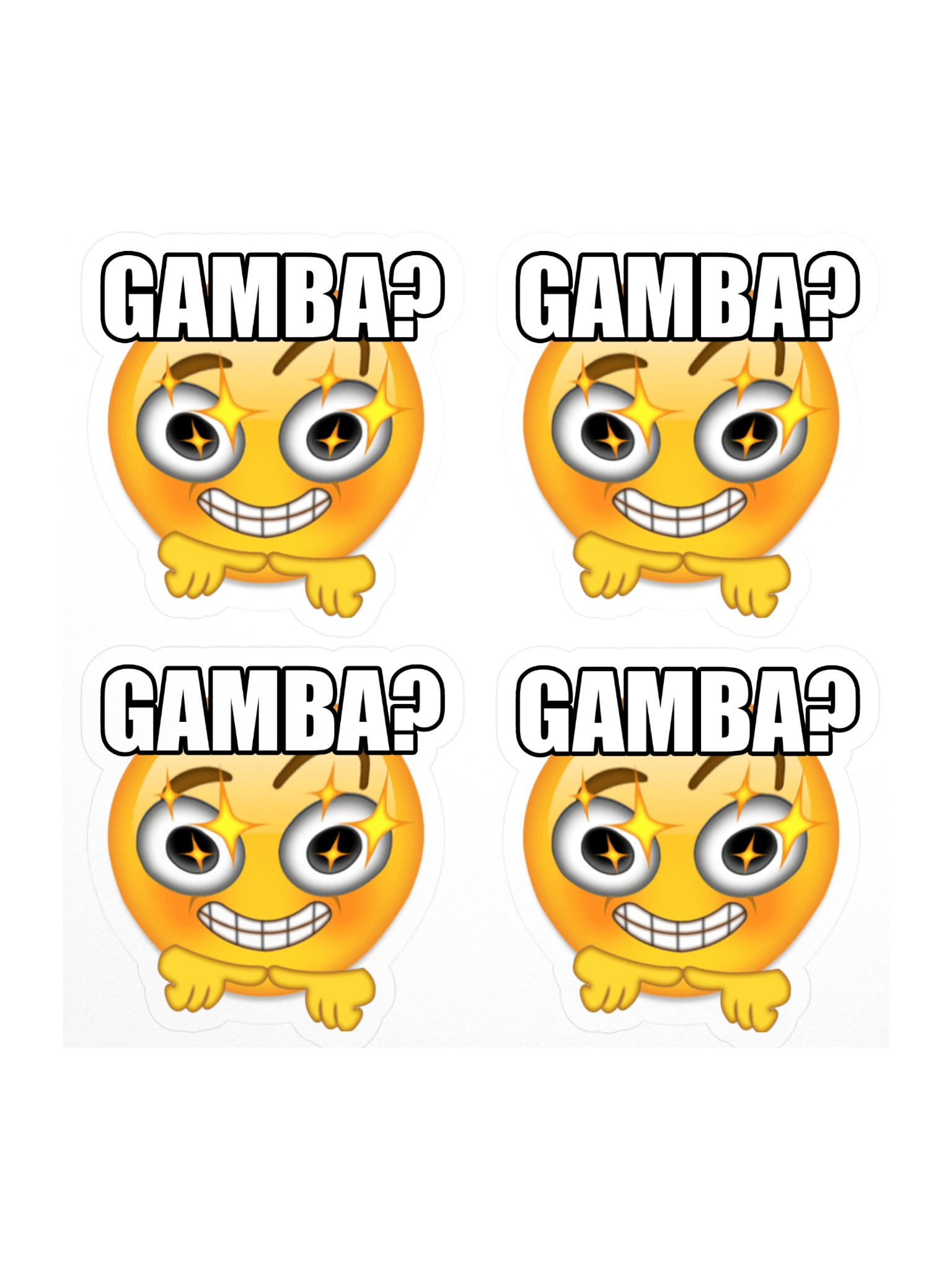 Gamba Emoji Sticker Sheet product image (1)