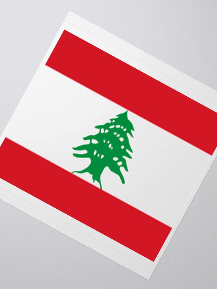 Lebanon Flag Sticker | Cedar Tree Design | Durable Vinyl | 3 Sizes product image (6)