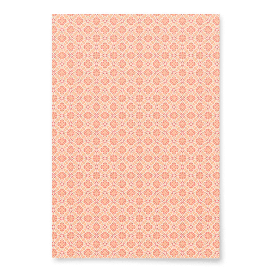 Peach Mosaic Wrapping Paper product image (4)