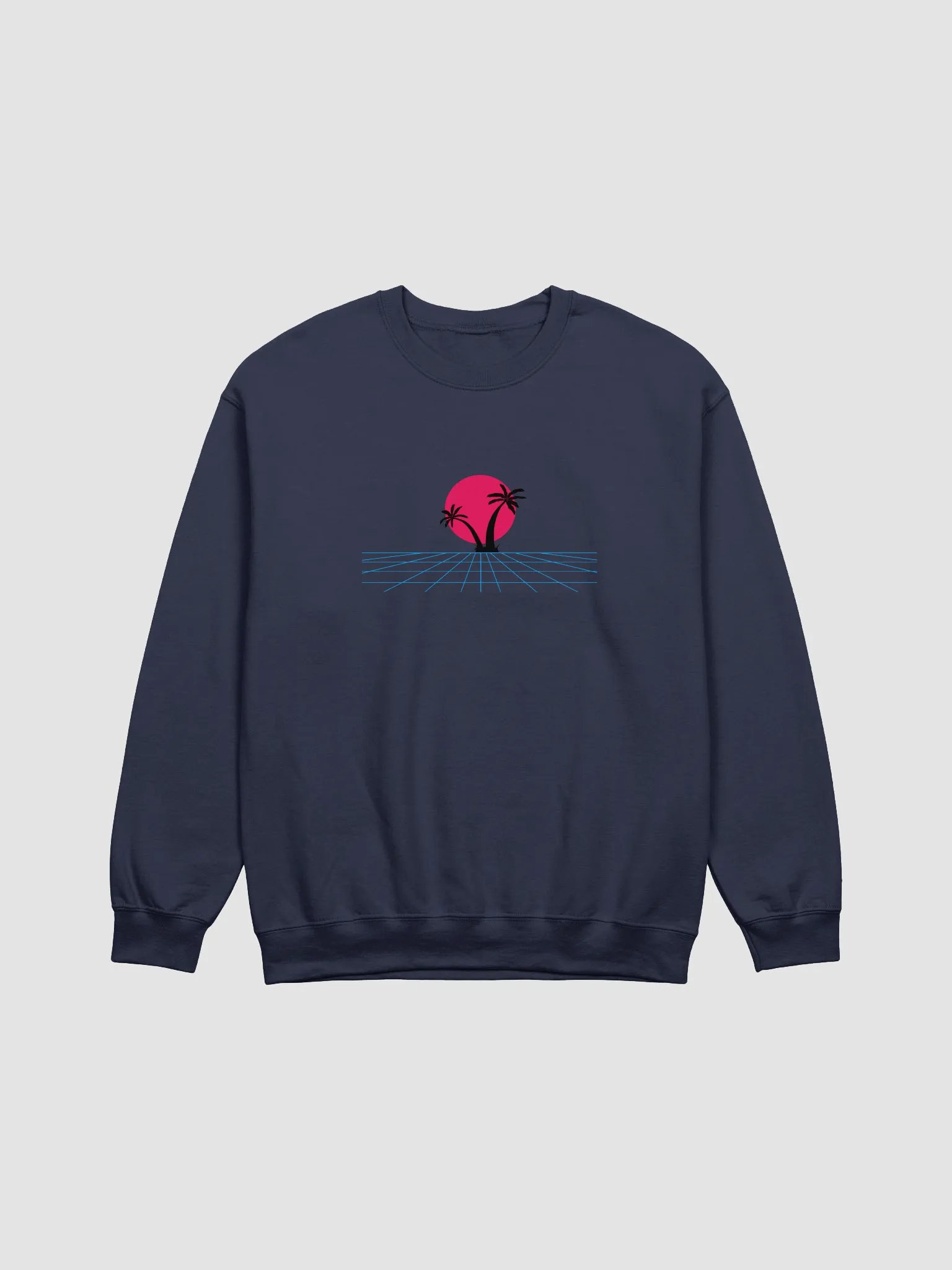 Retro Futuristic Palm Trees Crewneck product image (1)