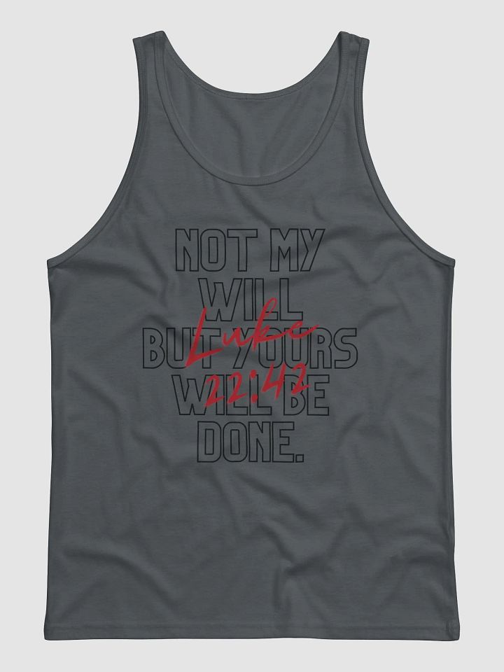 Luke 22:42 Tank (Black Design) (Unisex) product image (1)