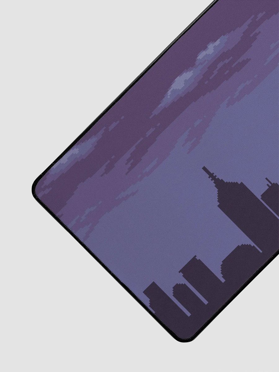 Urban Twilight Pixel Skyline Desk Pad product image (3)