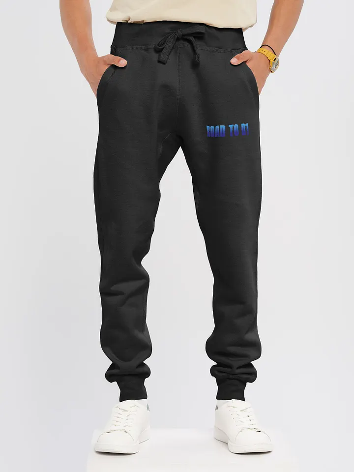 Troy Hornbeck - ROAD TO D1 - Black Sweatpants with BLUE product image (2)
