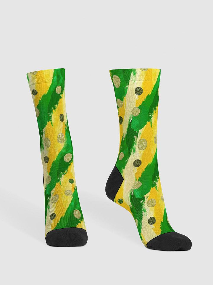 Lime Glitter | Premium Sustainable Crew Socks product image (2)