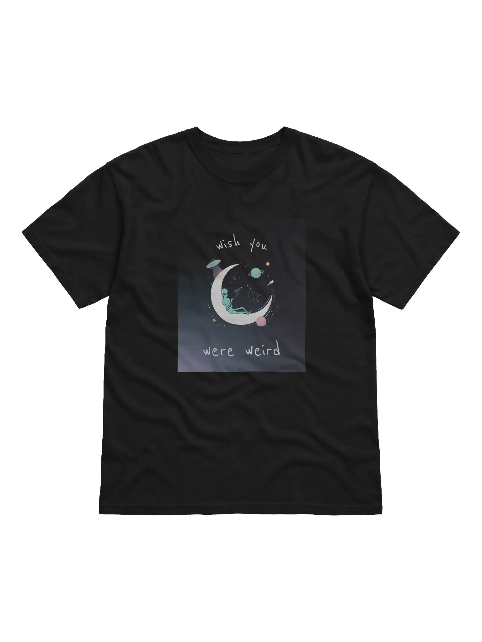 Weirdly Comfortable Alien Moon T-Shirt product image (3)