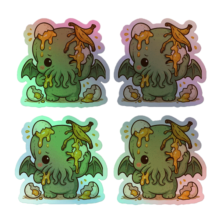 Y0athy Smash Holo Stickers product image (1)