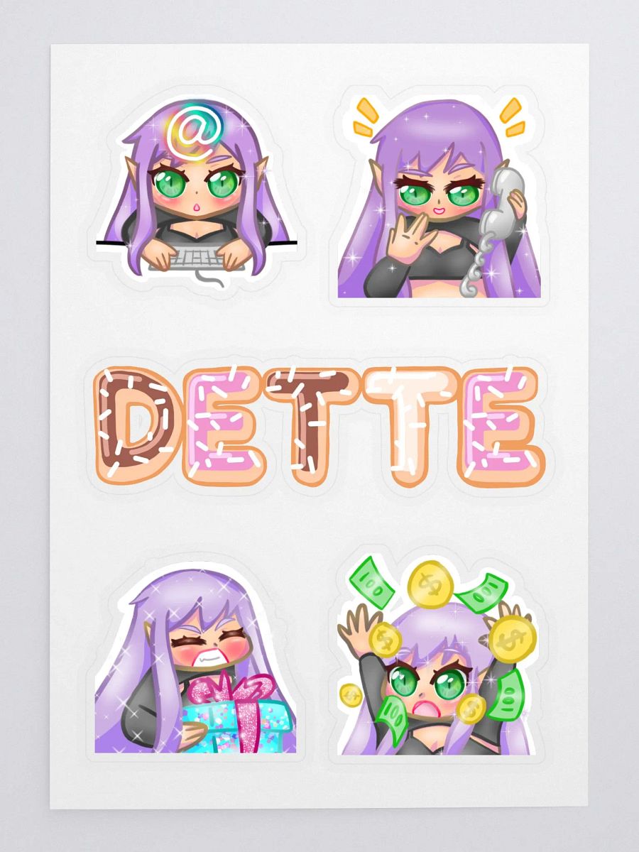 Dette S Emotes Sticker Sheet product image (3)