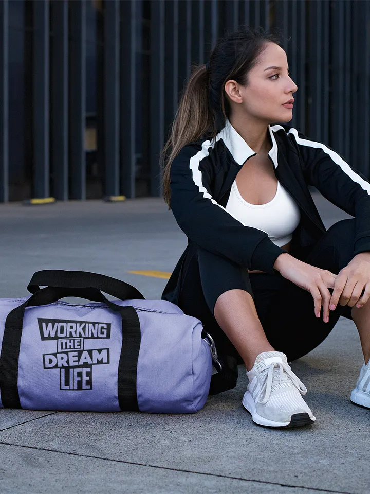 Purple All-Over Print Duffle Bag – Working The Dream Life | Premium Travel & Work Lifestyle Statement product image (2)