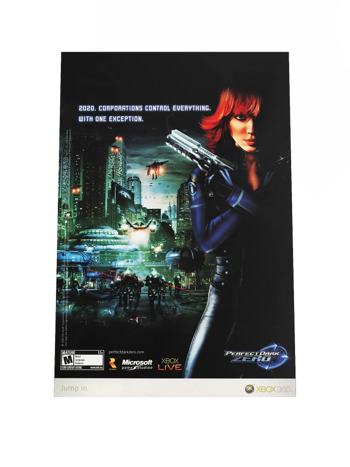 Perfect Dark: Zero (Xbox 360) - Promotional Poster/Flyer product image (1)