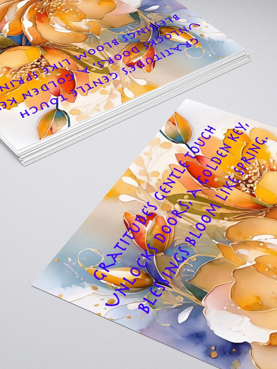 Gratitude's Golden Bloom Sticker Set product image (4)
