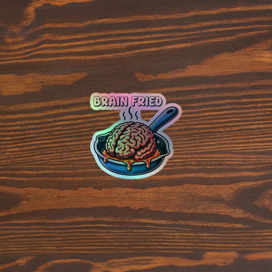 Brain Fried Holographic Sticker Sheet product image (5)