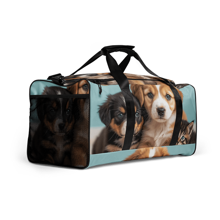 Cozy Companions All-Over Print Duffle Bag product image (2)