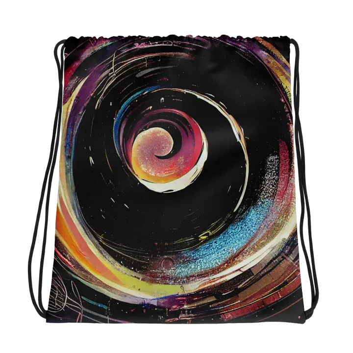Spiral Motion Drawstring Backpack product image (1)