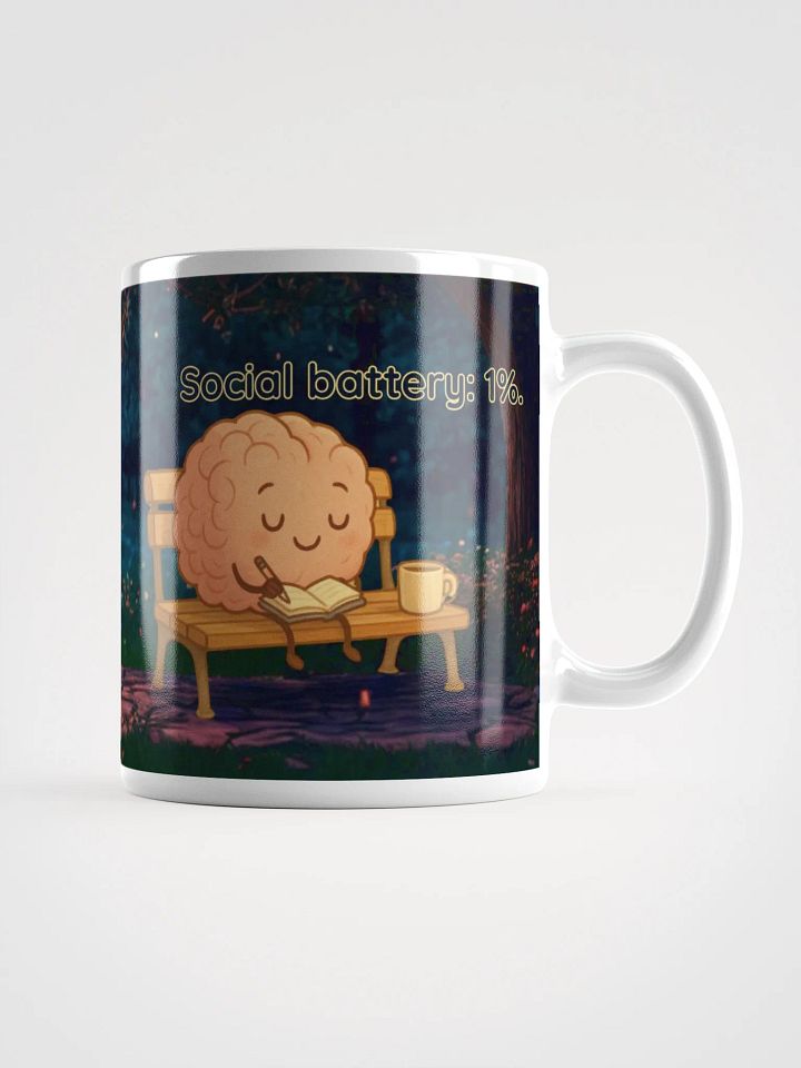 Before Tea: Sad, Battery Low - Kawaii Tea Lover's Recharge Mug product image (1)