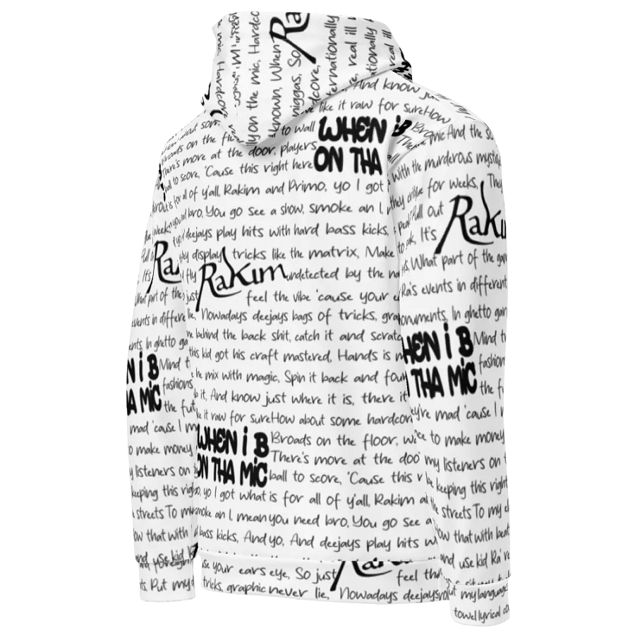 When I B On Tha Mic - Rakim - WHITE - Unisex Hoodie product image (4)