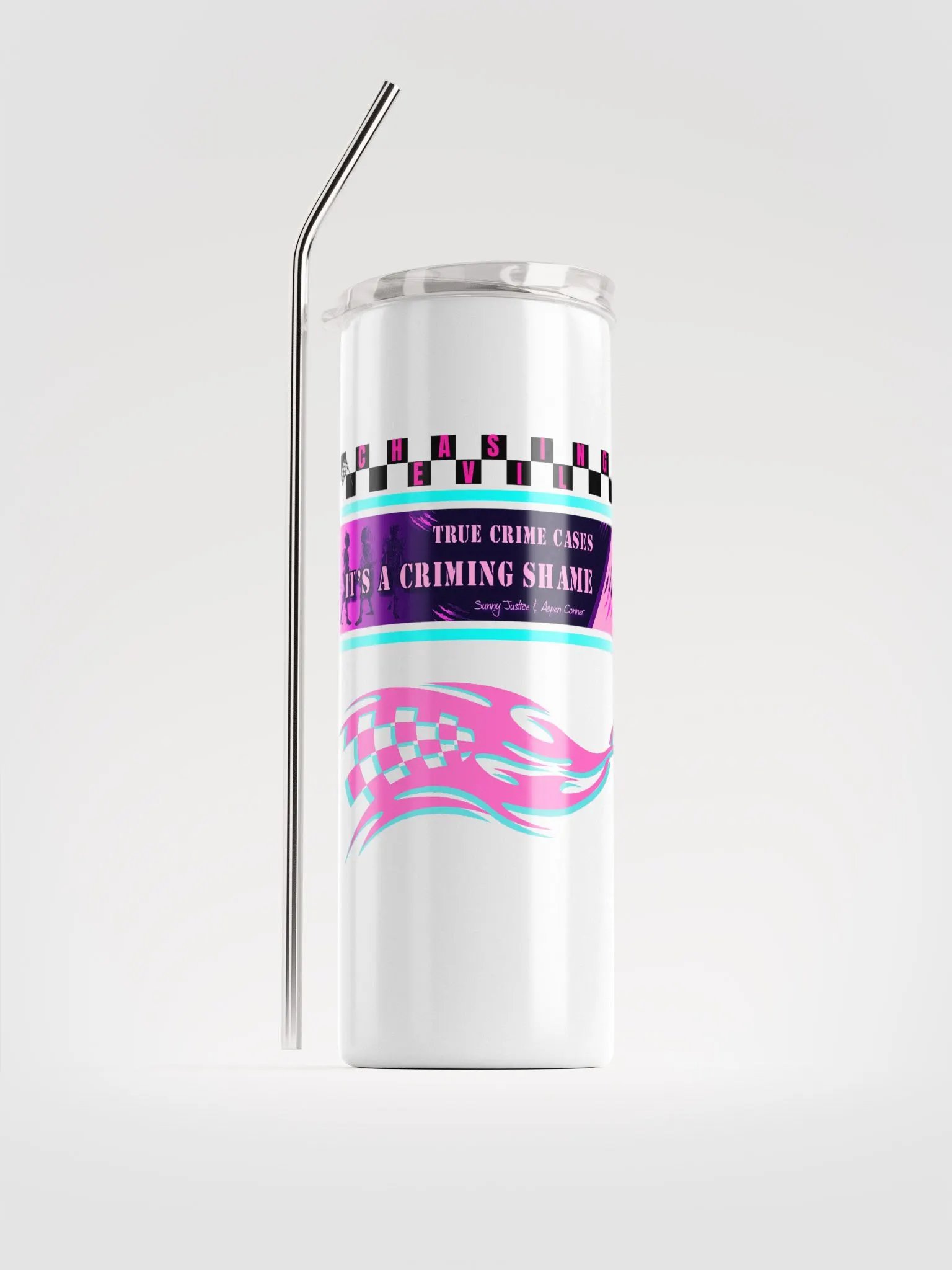 IACS PINK FLAME TUMBLER WHITE product image (1)