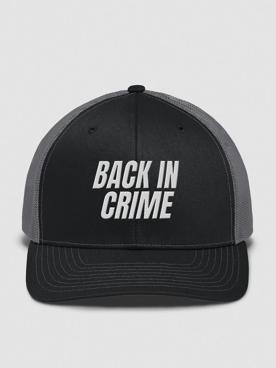 Back in Crime Trucker Hat product image (1)