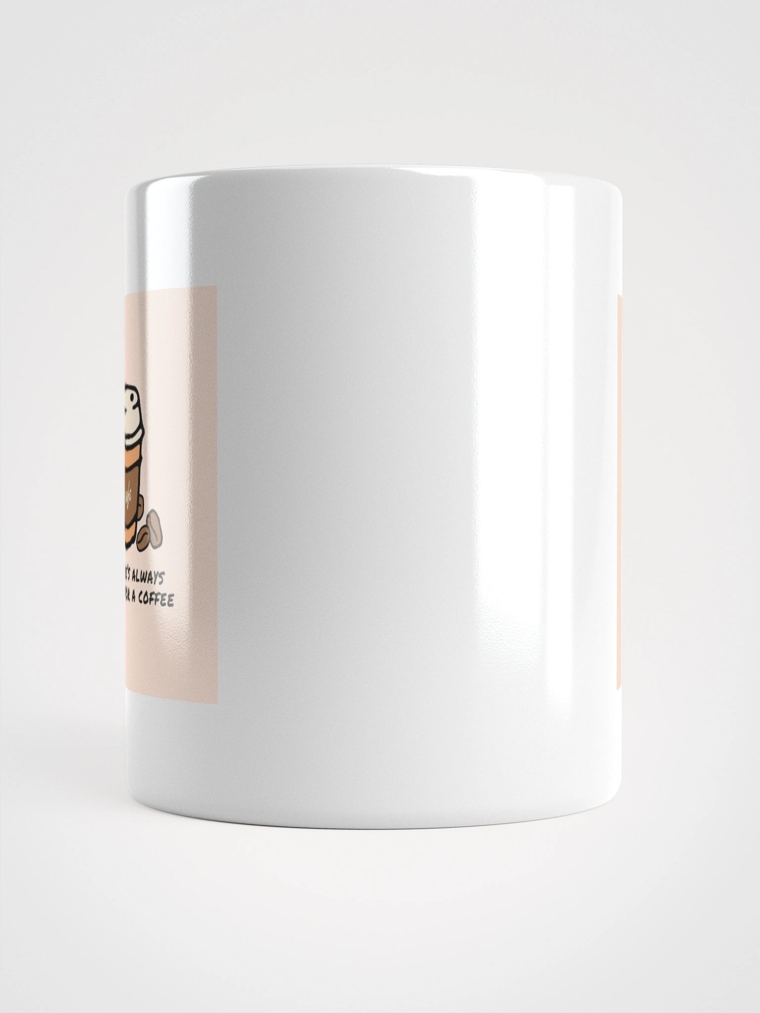 Café Time Illustration White Glossy Mug product image (14)