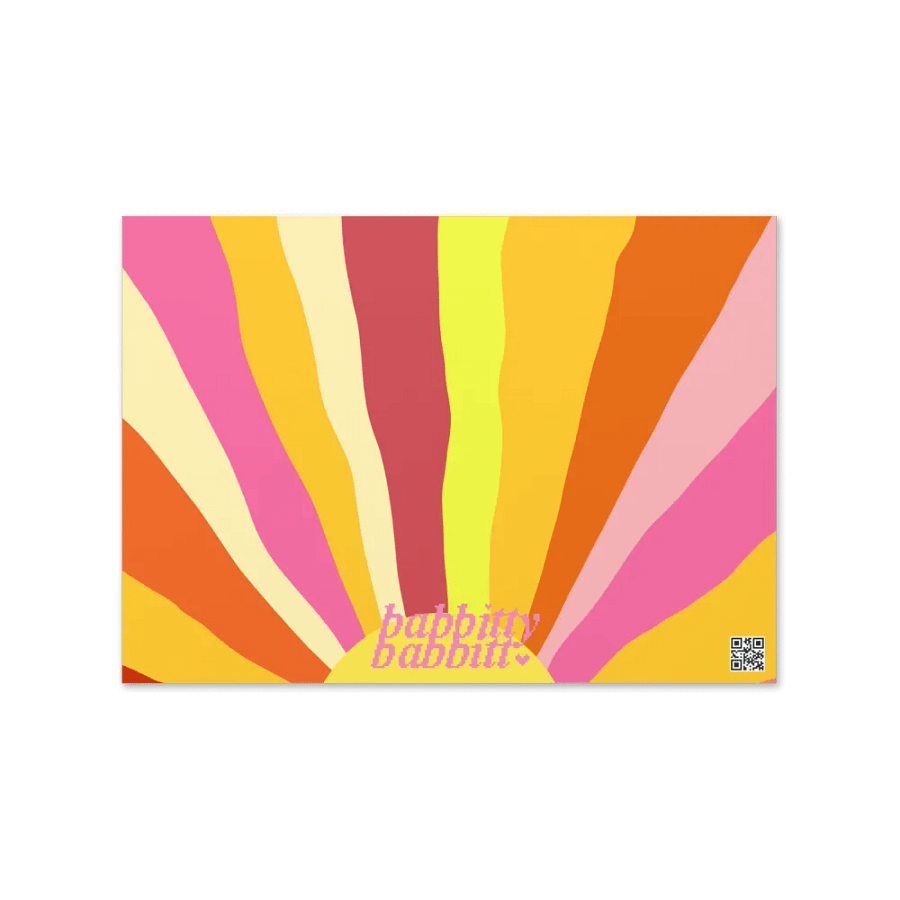 Special Mom pink retro landscape greetings card product image (4)