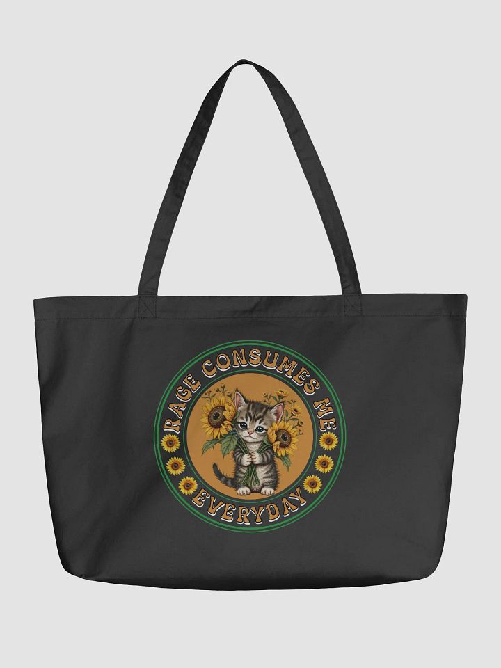 Rage Consumes Me Everyday Cat And Sunflowers Tote product image (2)
