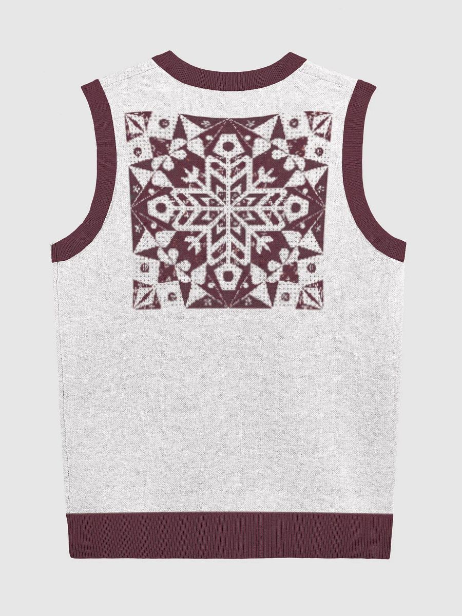 Snowflake Chic Knitted V-Neck Vest product image (2)