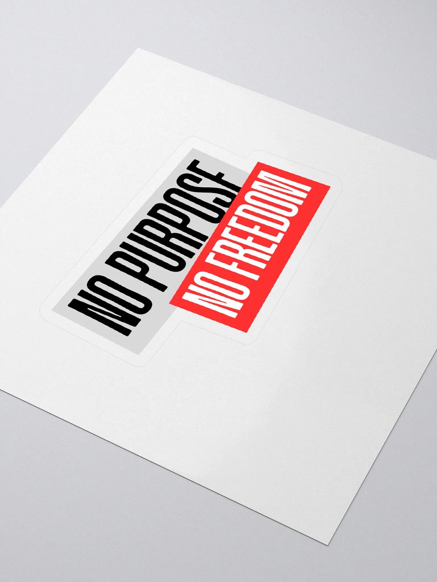 Rebel Statement Kiss Cut Stickers | no purpose no freedom product image (4)