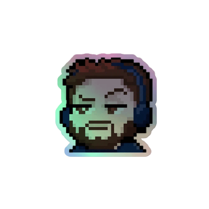 DuncEyebrow Holo Sticker product image (1)