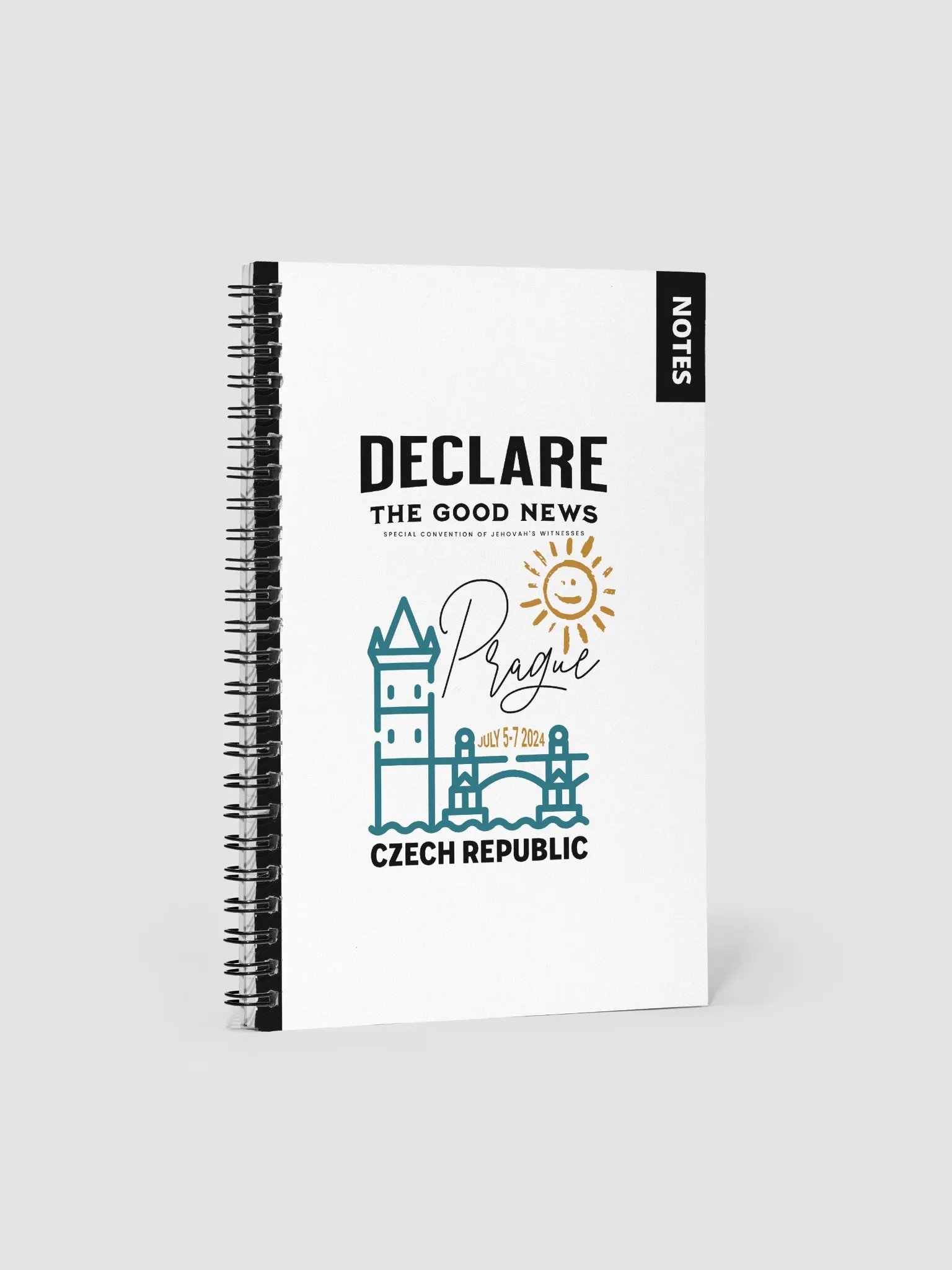 'Declare the Good News' 2024 Special Convention of Jehovah's Witnesses: Czech Republic Spiral Notebook product image (1)