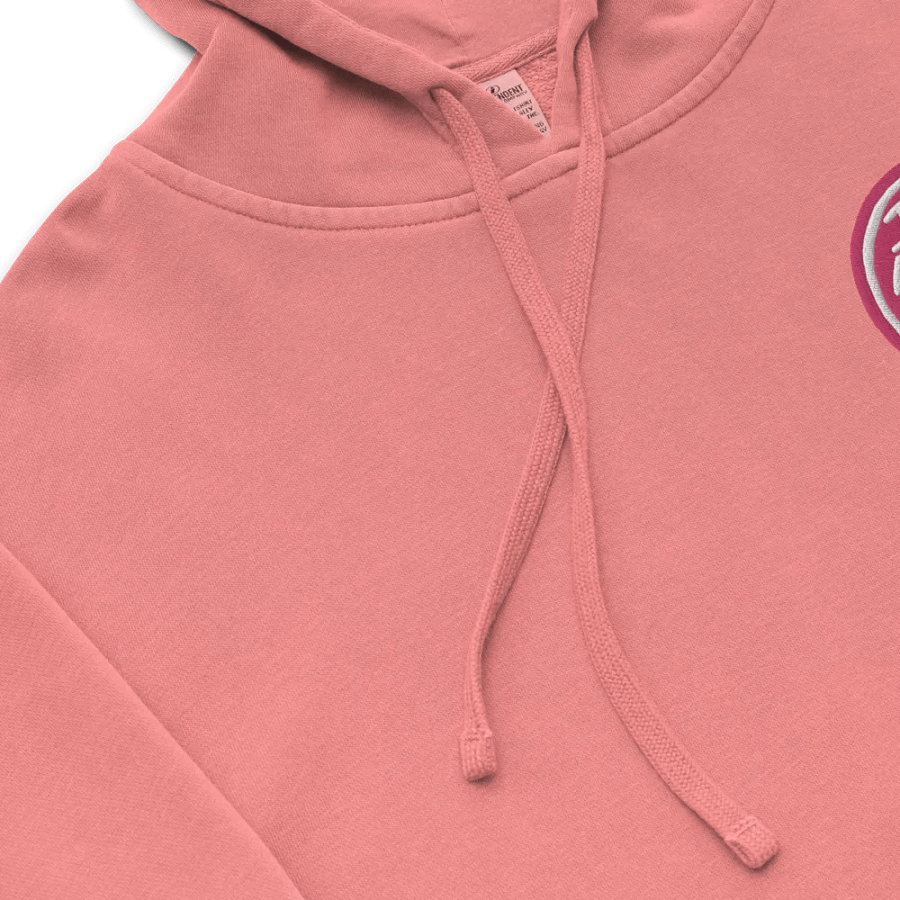 In My Head (L.C. pink bubble design 2) embroidered pigment hoodie product image (8)