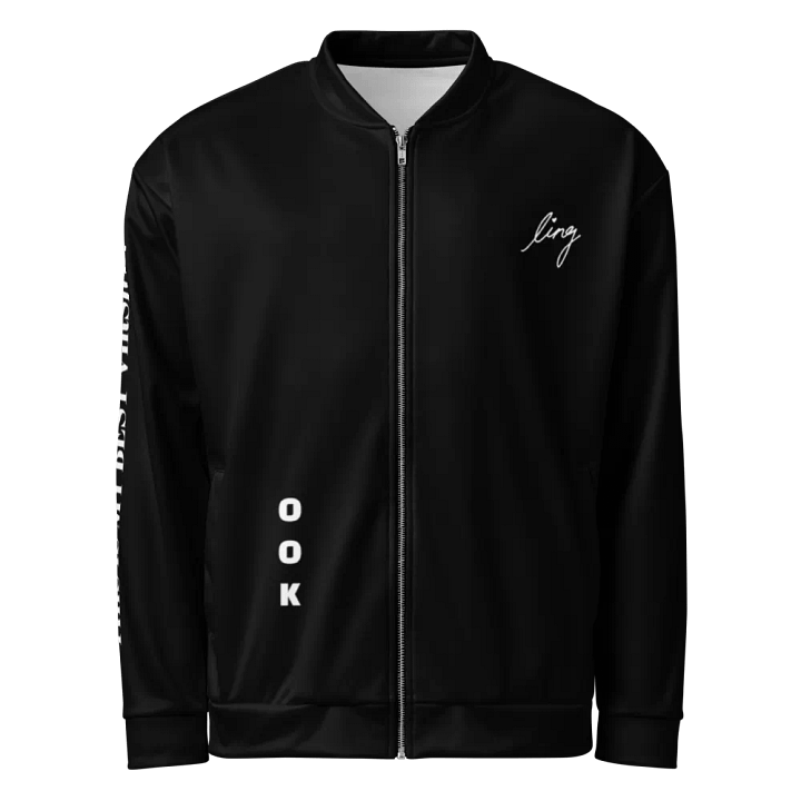 Lingling Kwong Black Unisex Bomber Jacket product image (1)