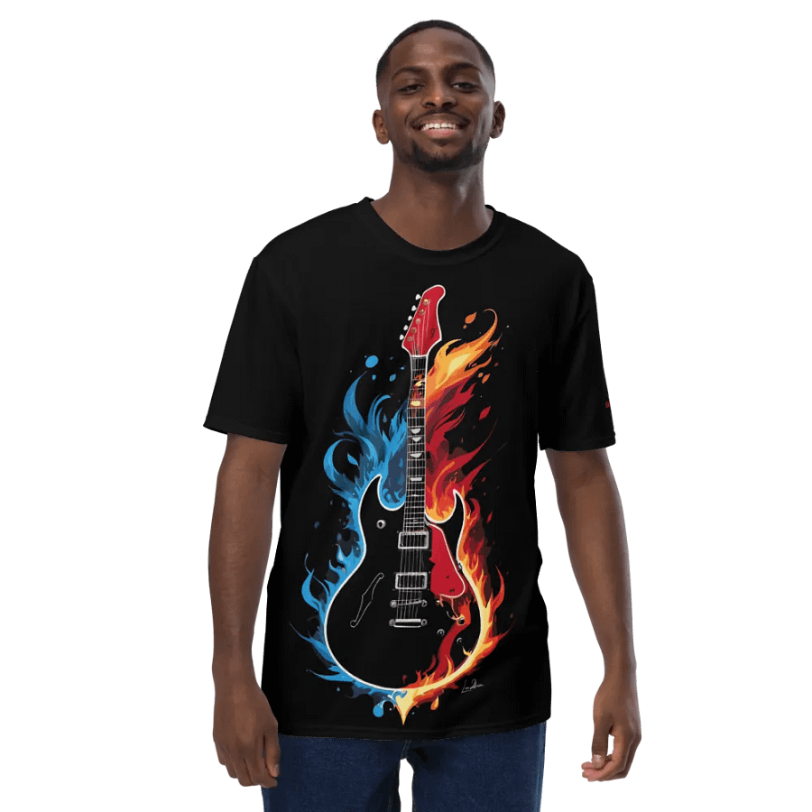Fire and Water Guitar - Print Tee product image (8)