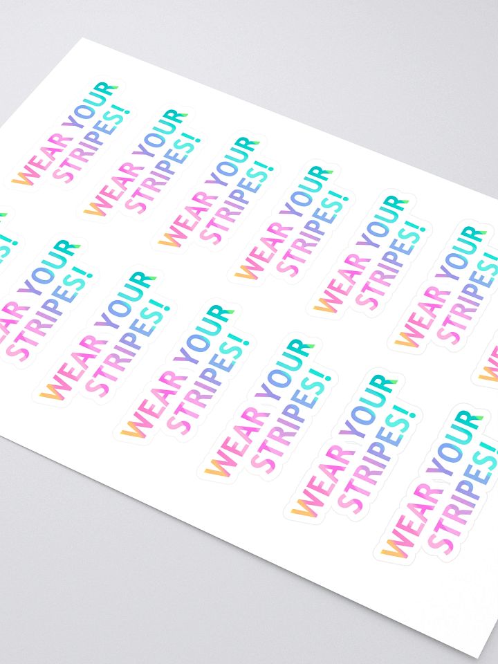 Wear Your Stripes Sticker Sheet product image (2)