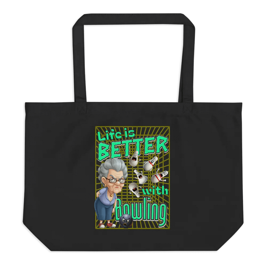 Life Is Better With Bowling Organic Cotton Tote Bag product image (1)