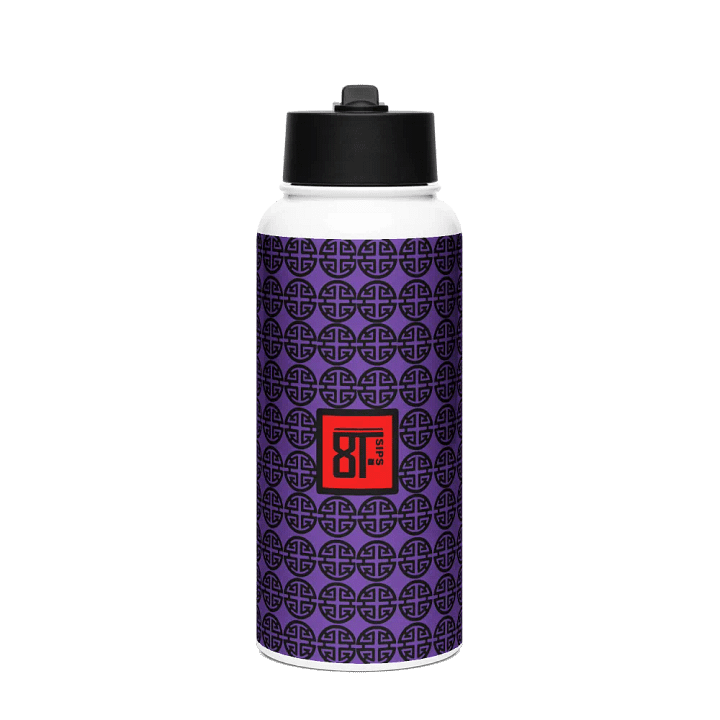 8T Sips Prosperity Stainless Steel Water Bottle product image (1)