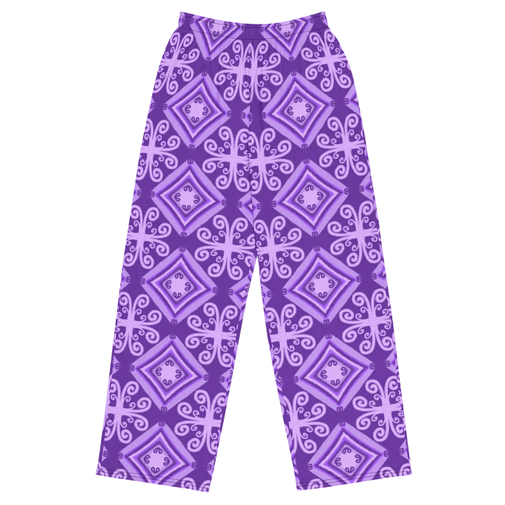 Purple Boho Wide-Leg Pants product image (2)