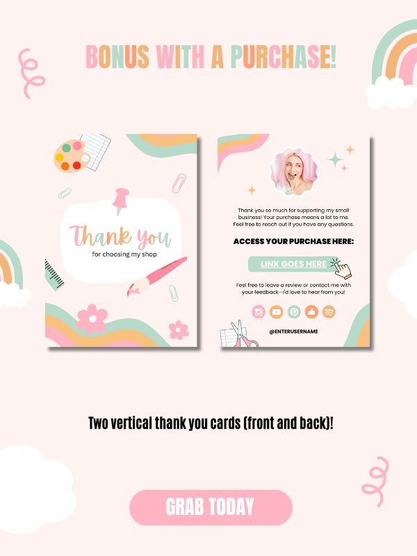 Whimsical MRR/PLR Etsy Receipt Banners product image (3)