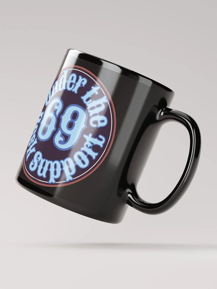 Desk Support Black Glossy Mug product image (3)