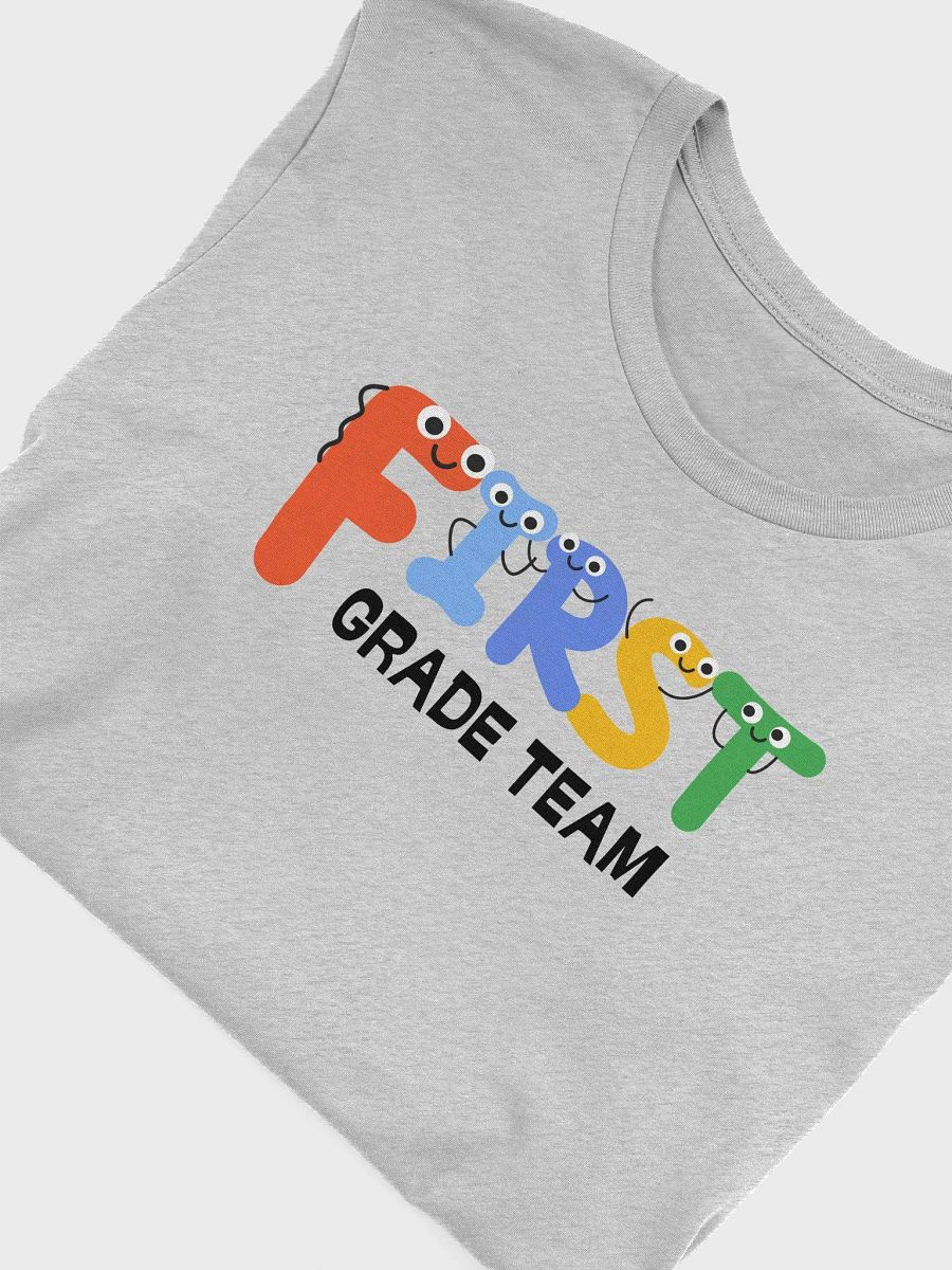 FIRST GRADE TEAM Cute Letter Characters T-Shirt product image (1)