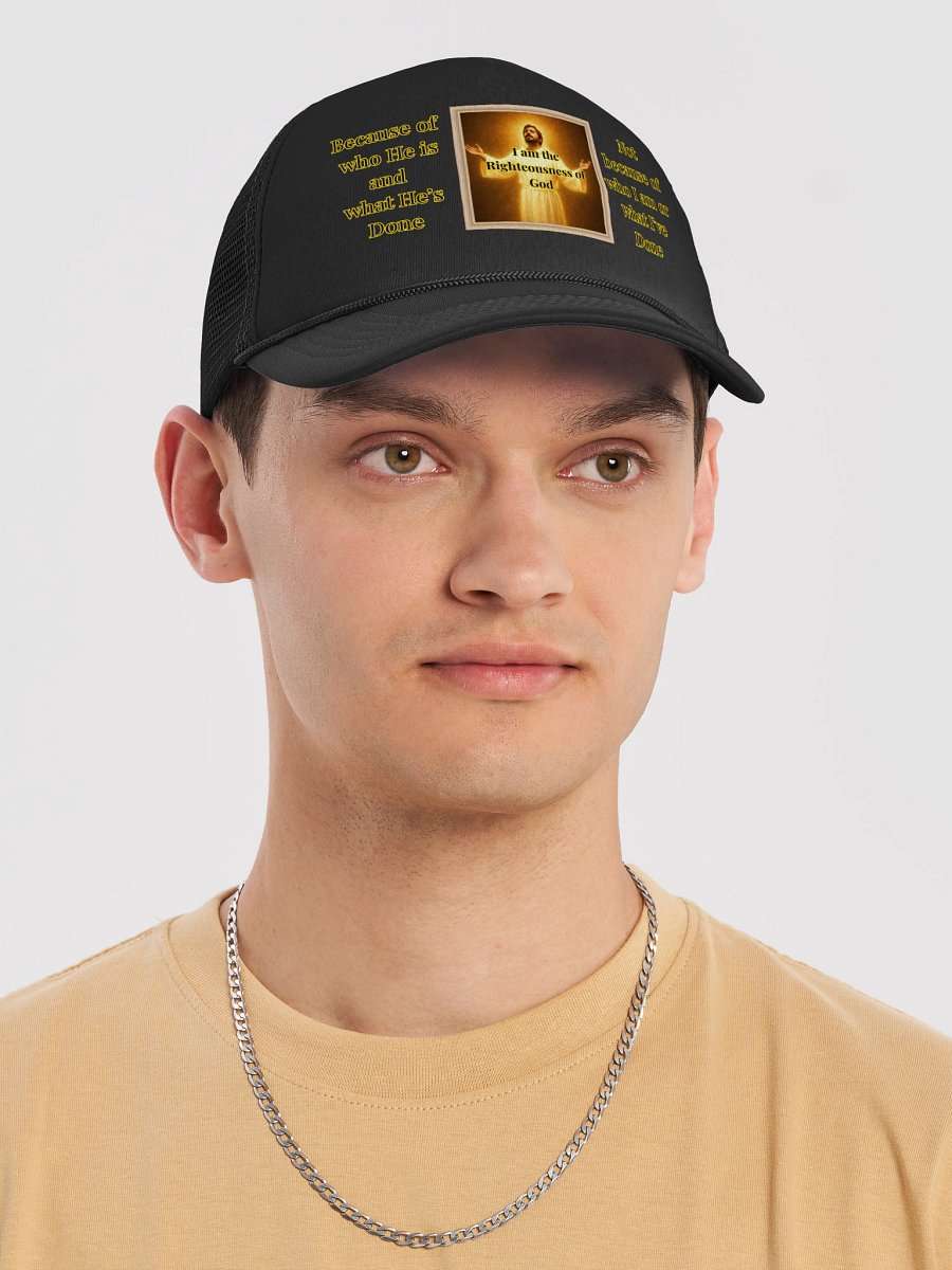 I am the Righteousness of God (Male) Valucap Foam Trucker Hat product image (5)