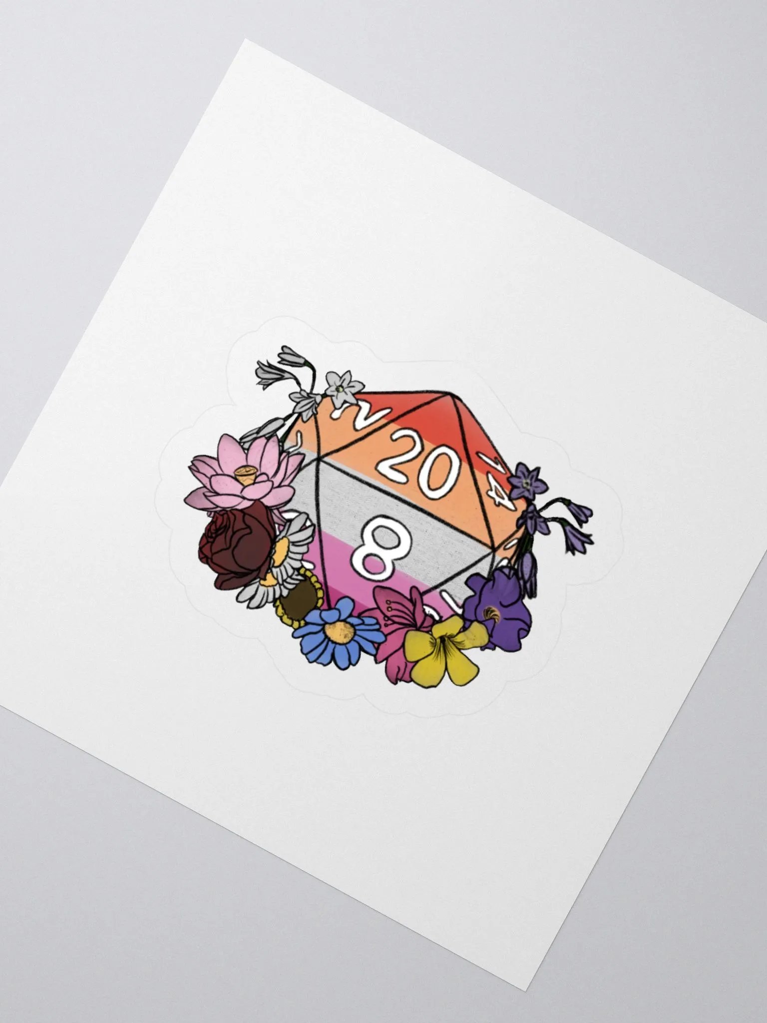 DnD Inspired Pride - Sticker - Lesbian product image (2)