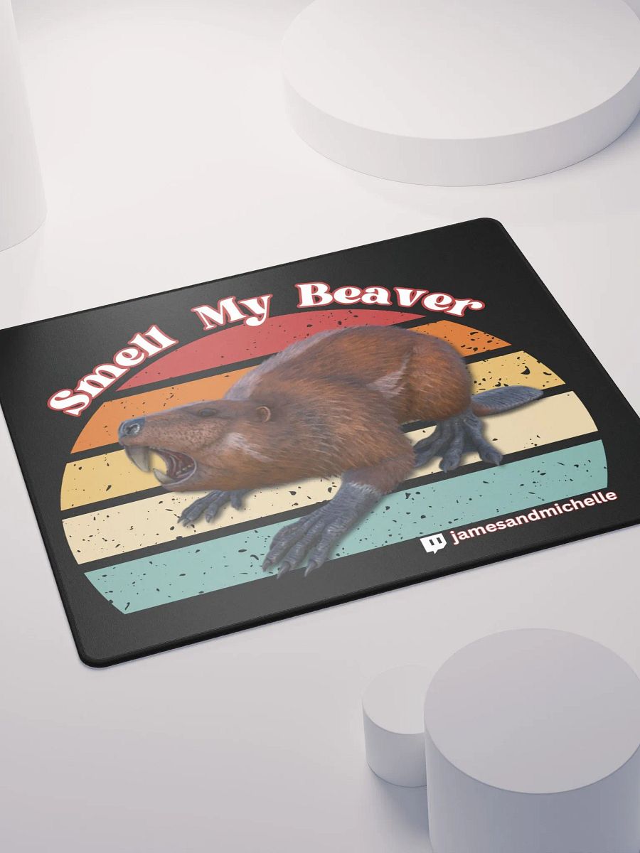 Smell My Beaver, Gaming Mouse Pad 18″×16″ product image (4)