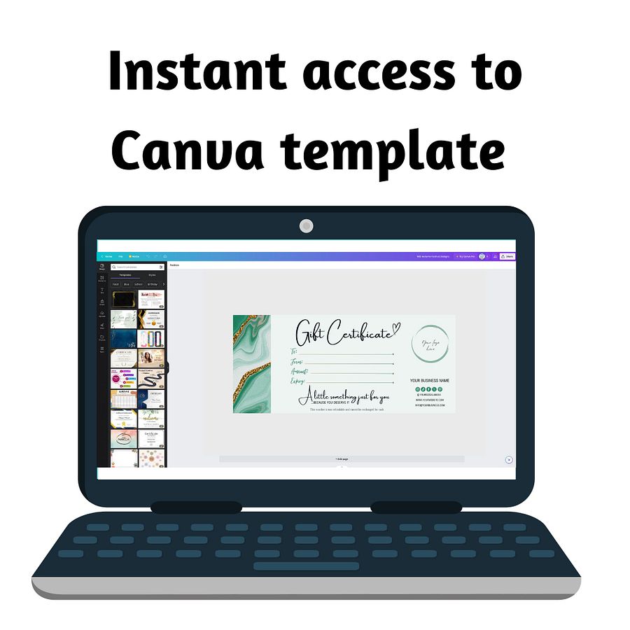 Esmeralda - Gift Certificate Template product image (6)