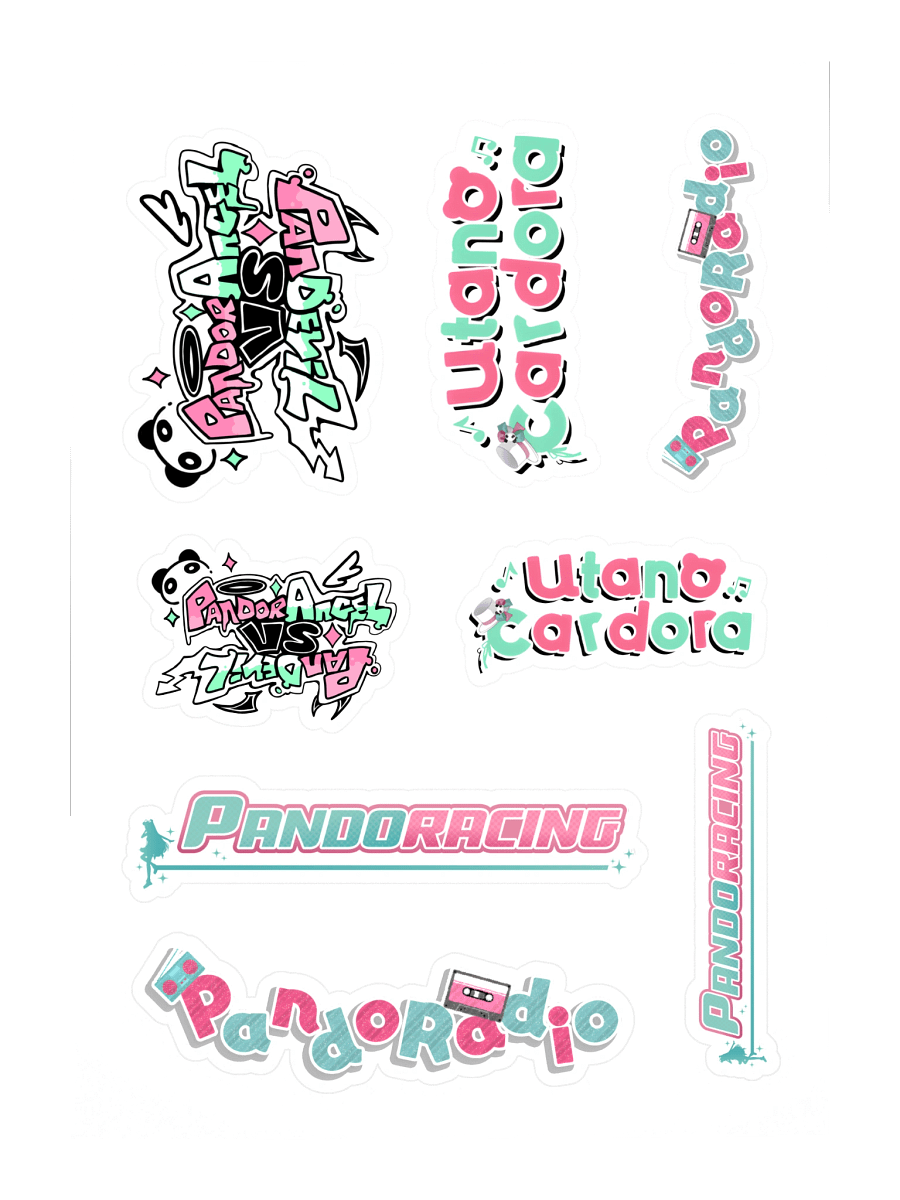Utano Pandora Logo Collection Stickers B product image (3)