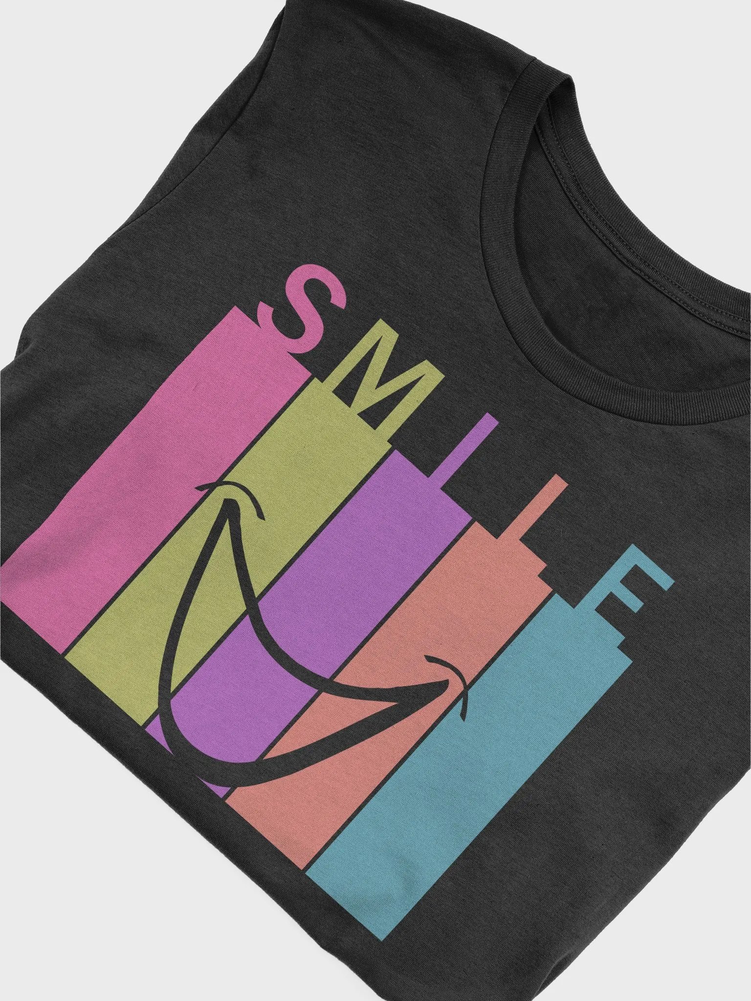 Colorful SMILE Graphic T-Shirt product image (53)