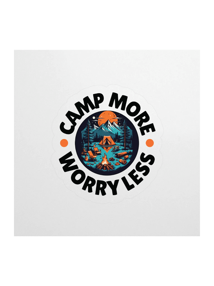 Camp More Worry Less Sticker product image (2)