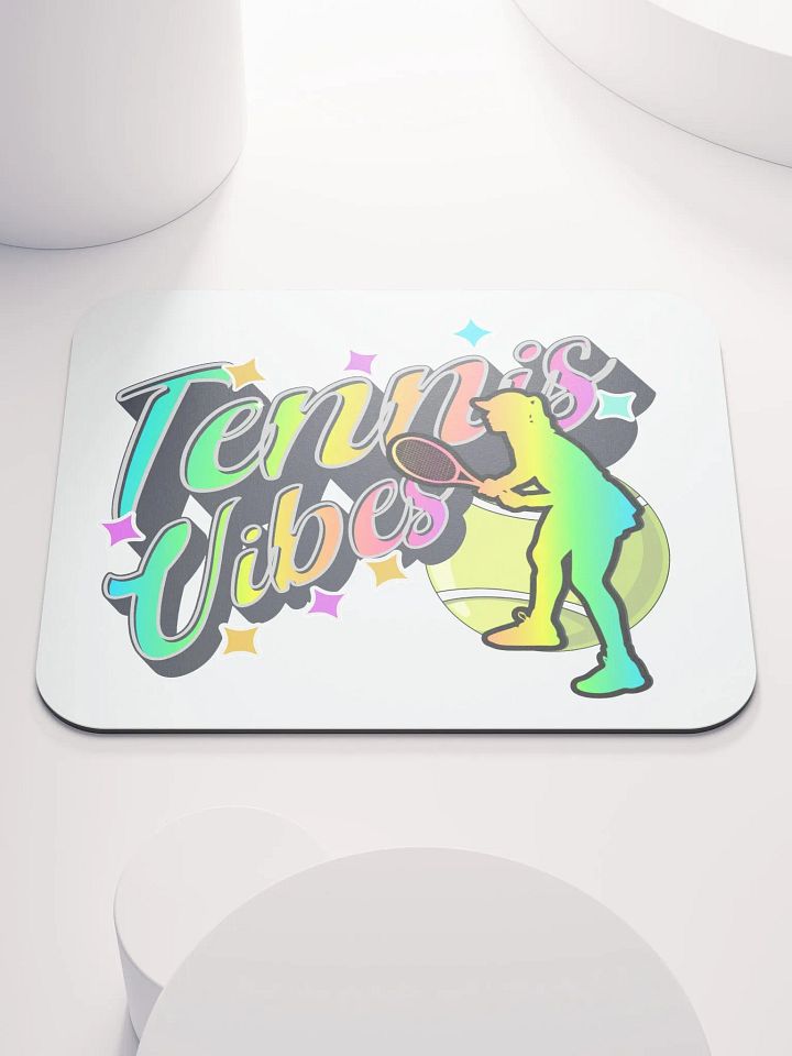 Tennis Vibes Female Neon Mouse Pad product image (2)