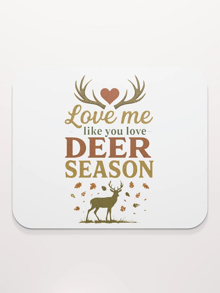 Funny Romantic Mouse Pad – Deer Season Love Quote Design product image (2)