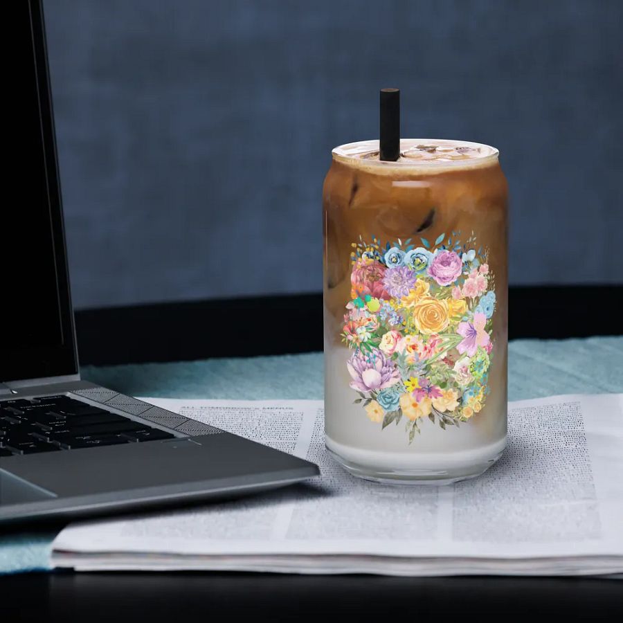 Floral Fusion Can-Shaped Glass product image (3)