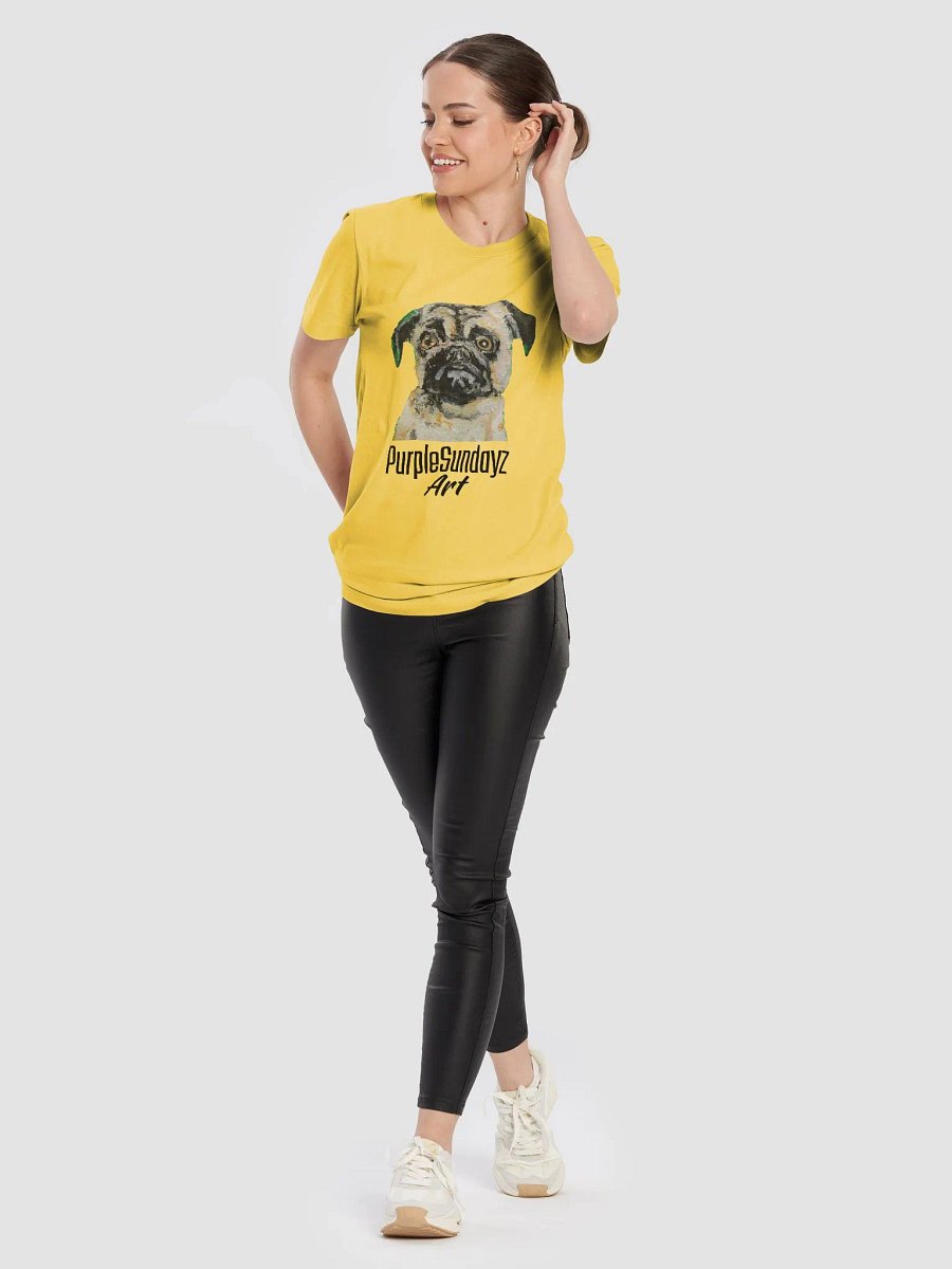 Cute Sad Pug Soft Cotton Tee product image (10)